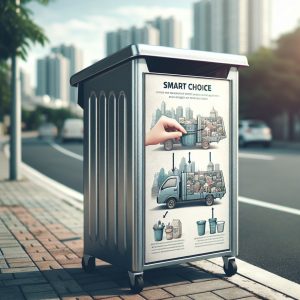 Nu există mediu sănătos fără echipamente de colectare rezistente. Tomberon metalic rezistent pentru colectarea eficientă a deșeurilor urbane. #tomberon #buncargunoi #constructiimd #fiermd
