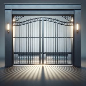 Eleganța și securitatea casei tale se întâlnesc într-o poartă metalică. Poartă metalică pentru garaj – rezistență, siguranță și eleganță în fiecare detaliu. #portimetal #portigaraj #constructiimd #fiermd