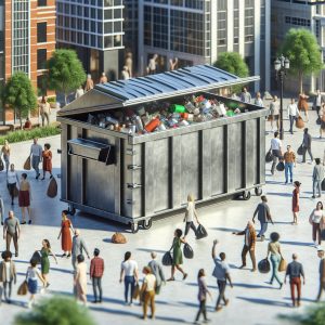 Curățenia orașului începe cu un tomberon metalic de încredere. Tomberon metalic rezistent pentru colectarea eficientă a deșeurilor urbane. #tomberon #buncargunoi #constructiimd #fiermd