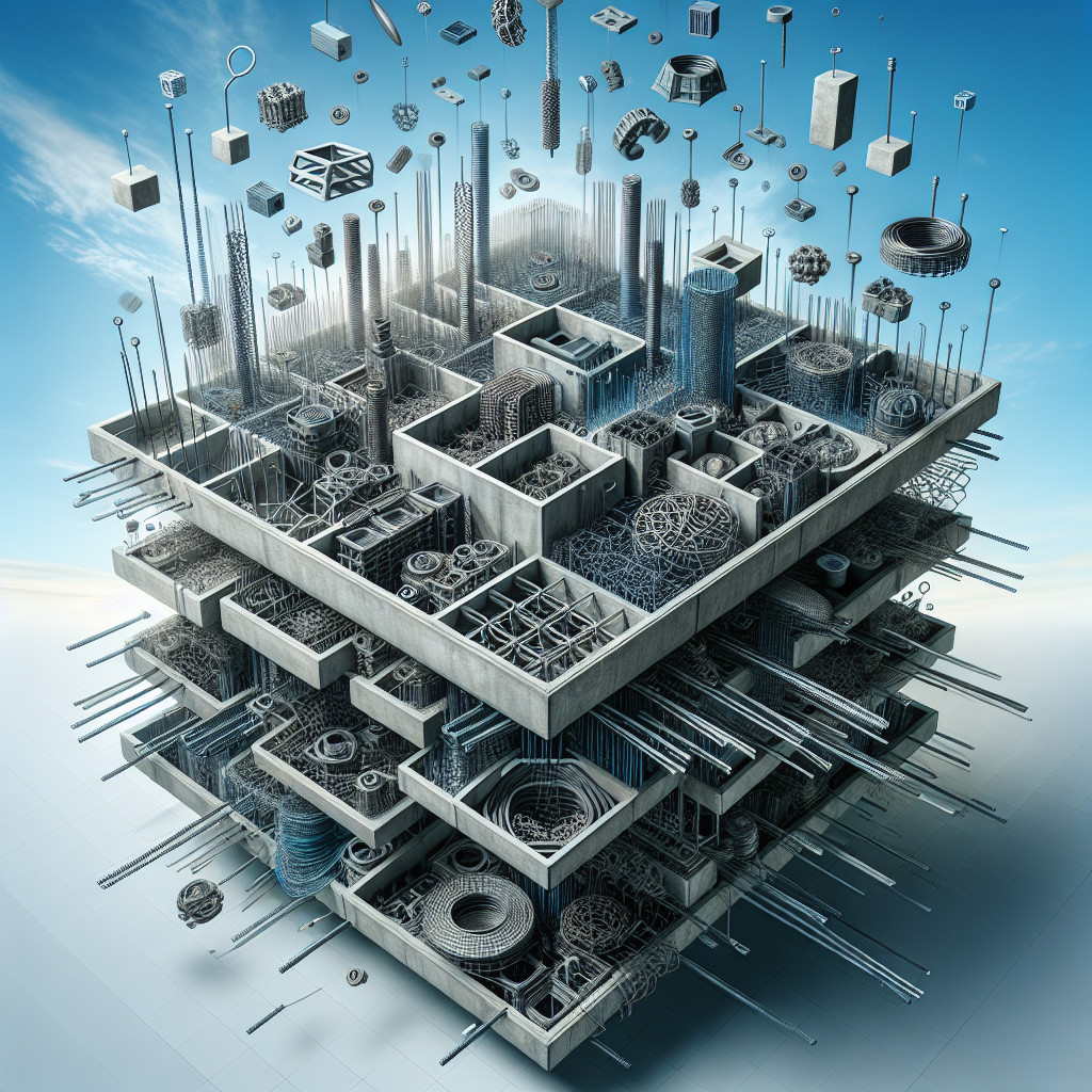 Piese inglobate pentru conectarea elementelor prefabricate betonate