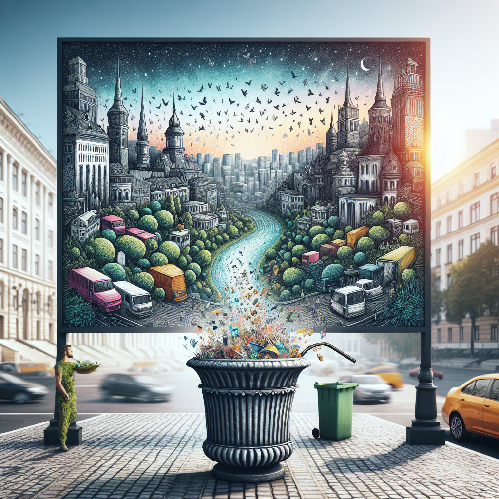 Urnă stradală care pune ordine fără afișe și certuri #Chisinau #metal #mobilierurban #curatenie #cosstradal