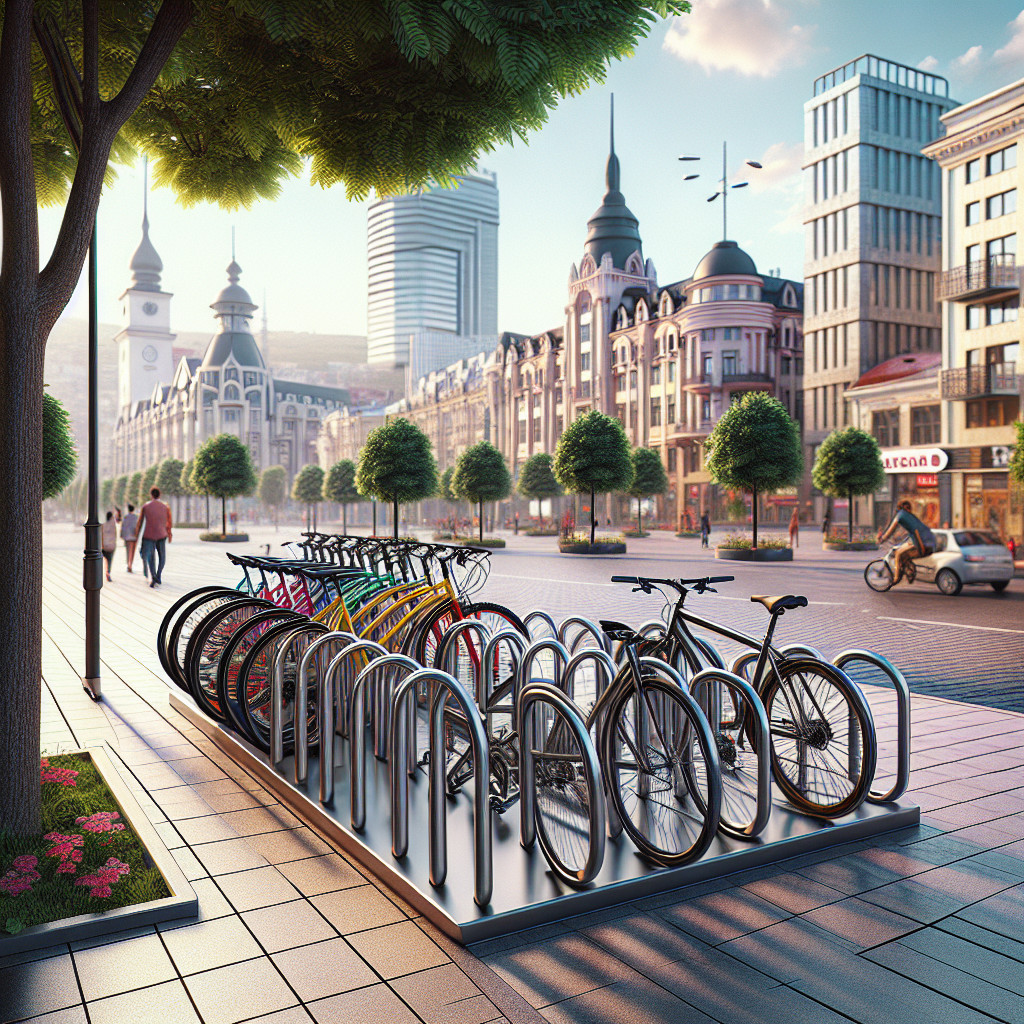 Parcare pentru biciclete din metal, instalare ușoară în fața scării sau în locuri publice. Comandă și montaj la cerere. #parcarebiciclete #suportbiciclete #metalmd #Chisinau #mobilitateurbana