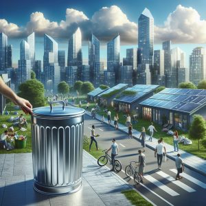 Nu o să crezi cât de mult contează un simplu tomberon pentru curățenia orașului! Tomberon metalic rezistent pentru colectarea eficientă a deșeurilor urbane. #tomberon #buncargunoi #constructiimd #fiermd