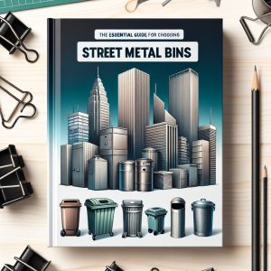 Coș stradal din metal, rezistent și ușor de instalat în spații publice #curatenie #cosstradal #mobilierurban #Chisinau #metal