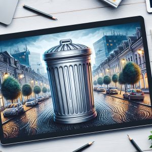 Urnă stradală din metal, rezistent și ușor de instalat în spații publice #Chisinau #cosstradal #curatenie #metal #mobilierurban