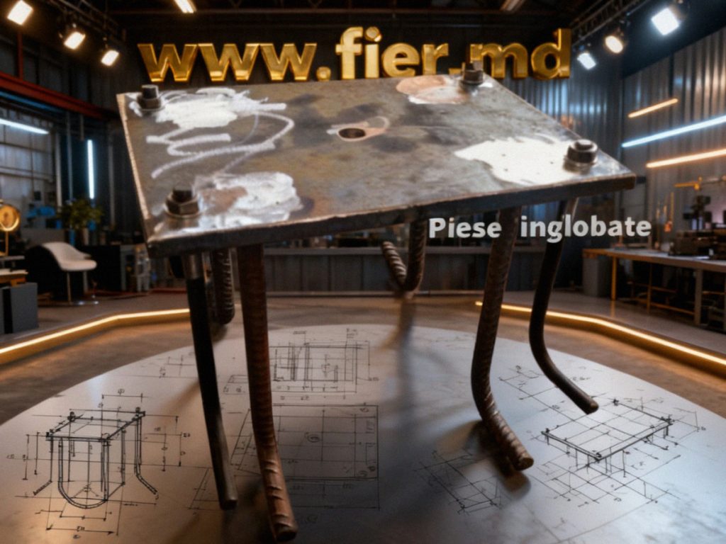Componente metal in beton cu finisare precisa si tolerante stricte