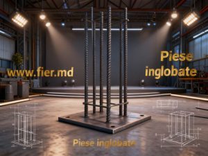 Piese metalice personalizate pentru incorporare in elemente prefabricate betonate