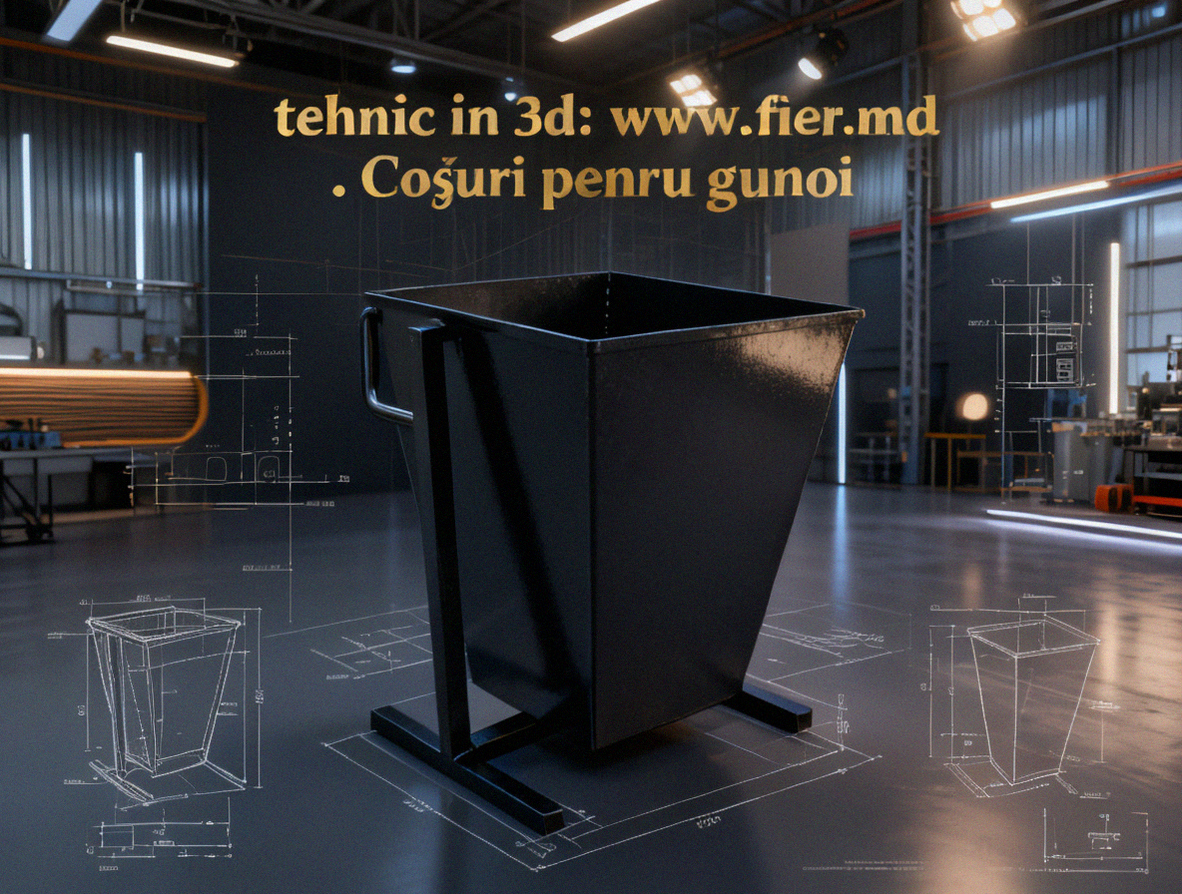 Coș stradal necesar pentru menținerea curățeniei în spații publice #Chisinau #metal #cosstradal #mobilierurban #curatenie