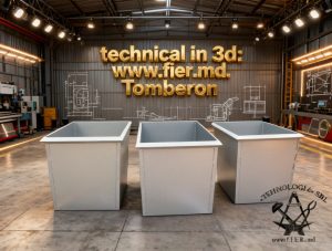 Curățenia orașului începe cu un tomberon metalic de încredere. Tomberon metalic rezistent pentru colectarea eficientă a deșeurilor urbane. #tomberon #buncargunoi #constructiimd #fiermd